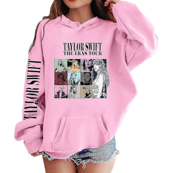 Flickor Hoodies 1989 Casual Taylor Sweatshirt Barn Killar Swifts Pullover Hoodie Konsert Outfit För 4-14 År-www 10 till 11 År 10 to 11 Years 01 pink