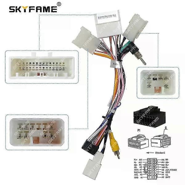 Passar Bil 16-benet Kabeladapter Android Radio Strømkabel Til Subaru Outback Legacy