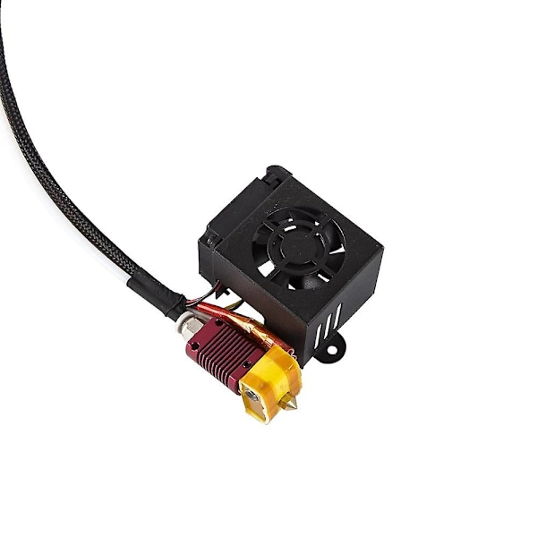 Creality 3D CR-10S Fuld Samlet Ekstruder Kit CR-10 Hotend Samling Fuld Dyse Kit Fuld Samlet Ekstruder Kit Ventilator Dæksel 3D Printer Tilbehør Cool black