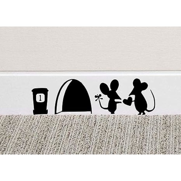 Vinyl Wall Decal with Mouse Motif