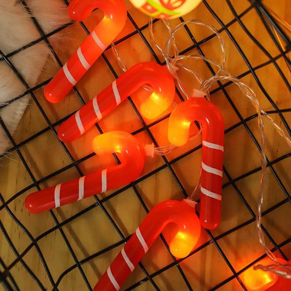 Sesonki- ja juhlakoristeet Joulun Led-keipun valonaru joulukuusen kohtausasetelma 10 led-valolla