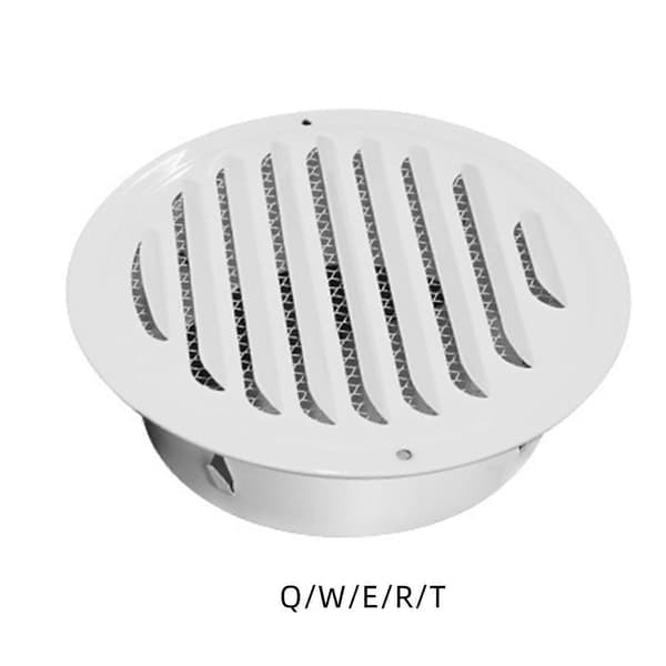 Rund Diffusor Kanalventilationsdæksel Rustfrit Stål Luftudluftningsdæksel til Badeværelse Kontor Køkken Ventilation 100mm