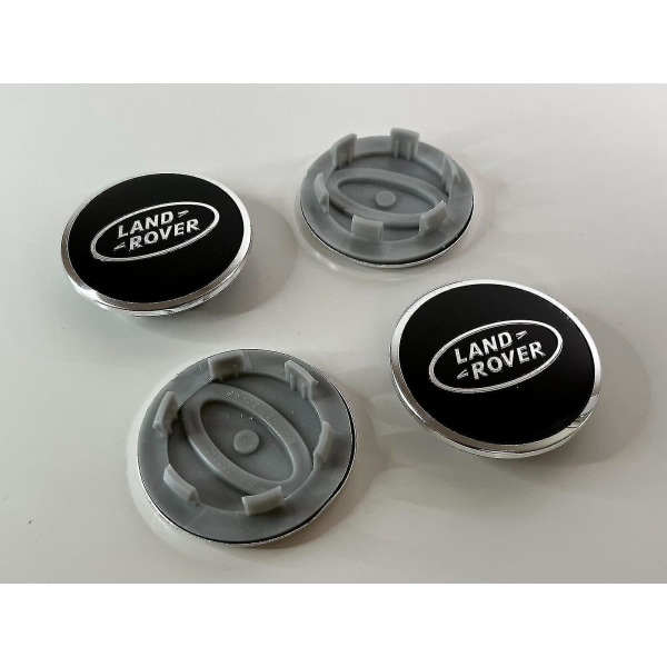 X Land Rover Center Caps Sort Range Rover Sport Evoque Velar Discovery 63mm