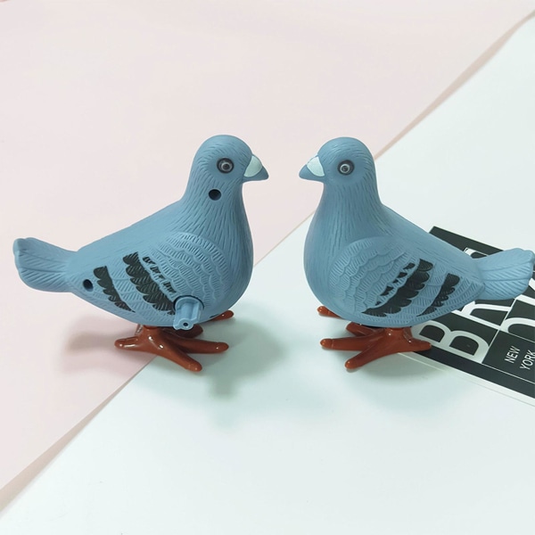 Spring Pigeon Toy Wind-up statue Interaktivt legetøj til hjemmet pubber Ornament