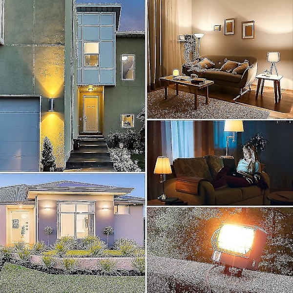 100w 118mm R7s Dimbar Halogen Pærelyspære Varm Hvit 2800k R7s Lineær 1500lm Spotlight Ac220-240v(5stk)