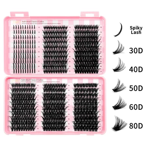 60 riviä: Piikit 30D+40D+50D+60D+80D Ripsikirja Fairy 30D DIY Segmentoidut Little Devil Tekoripset