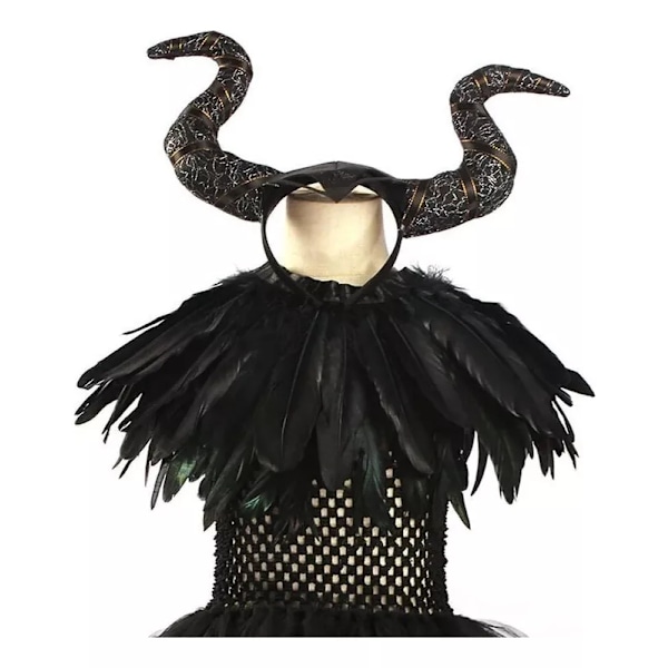 Maleficent kostume til piger, heks og dæmon P