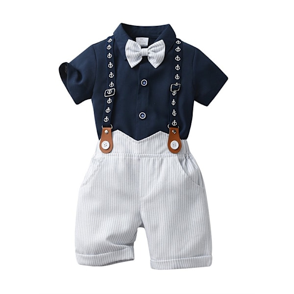 Sommeroveralls med korte ermer for baby og barn, 3 deler ropa infantil Talla 110 /2-3 años 0,25kg