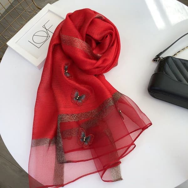 1 stk skjerf wraps sjal mykt skjerf lett skjerf