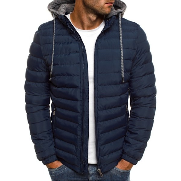 Miesten löysä puuvillapuku, paksuuntunut puuvillapuku Negro 3XL