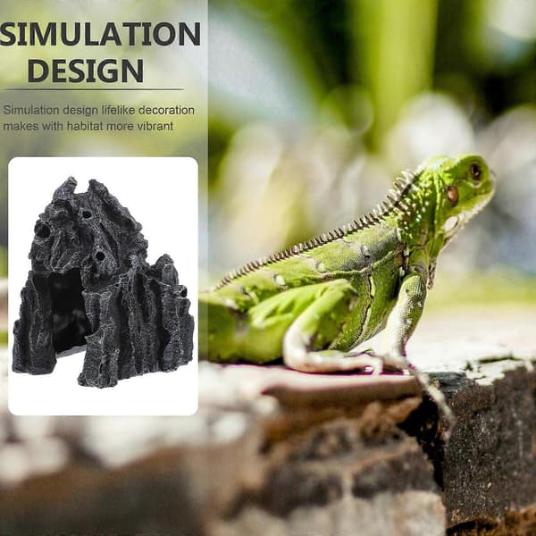 Harts Reptil Gömställe Dekorativ Grotta för Ormterrarium