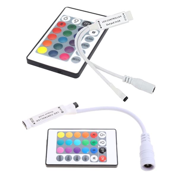 DC12V Home LED Strip Light Control IR RGB LED Strip Remote Control with 24 Keys