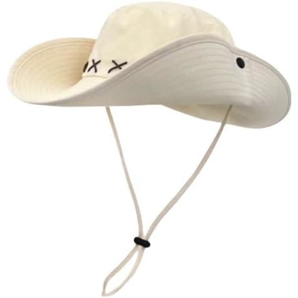 Lännen cowboy-hattu Vintage Cowgirl-hatut Leveälierinen Retro Säädettävä Juhla Aurinko Ranta Hattu Ulkoilumatkailu Lippis Naisille Miehille