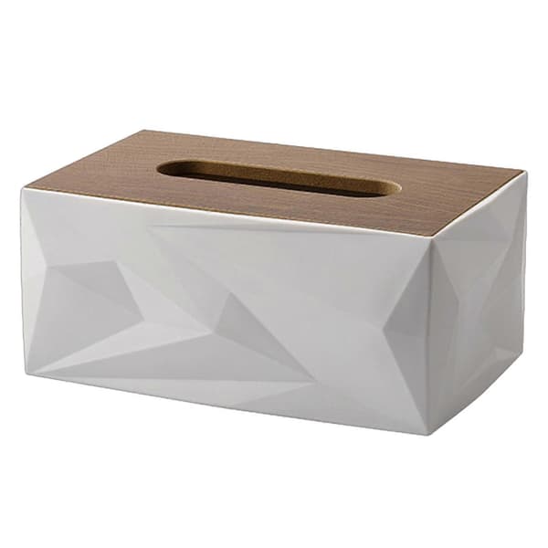 PP Servettförvaringslåda - Elegant Professionell Estetik - Kontors- Heminredning Grey