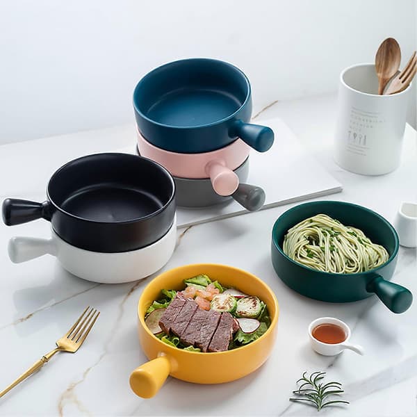 21 cm suppeskål – mikrobølgesikker – til fransk løgsuppe og gratin Grey