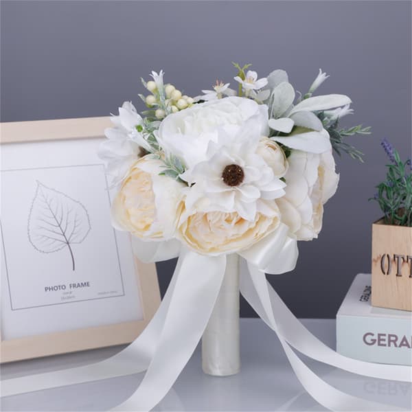 Kunstig Blomsterbuket Kunstige Silkeblomster Dekorationsmateriale