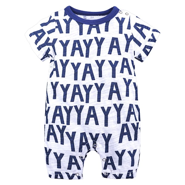 Nyfödd Baby Kortärmad Romper i Bambu Bomull Andningsbar Jumpsuit Cartoon Spädbarnskläder 1 EU: 0-3m