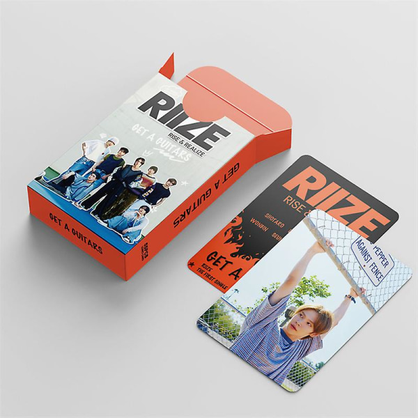 55st/ set Riize - Get A Guitars Debut Album Small Card Lomo Card Sohee Support Fan Collection Present Vykort Fotokort Kpop SC-55pcs-RIIZE