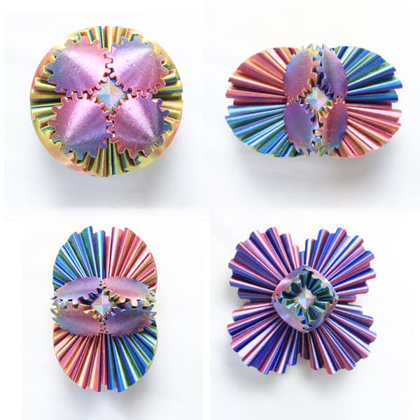 Creative Gear Spin Ball 3D-printad roterande kugghjulsleksak