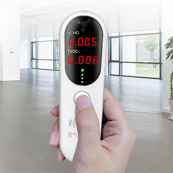 Digital Formaldehyd Meter Hcho Tvoc Detektor Med Led Dispaly For Innendørs Hjem