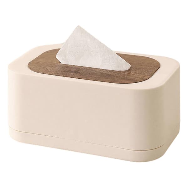 Multifunktionel Tissueholder - Sammenklappeligt Design - til Kollegiealtan Milky White