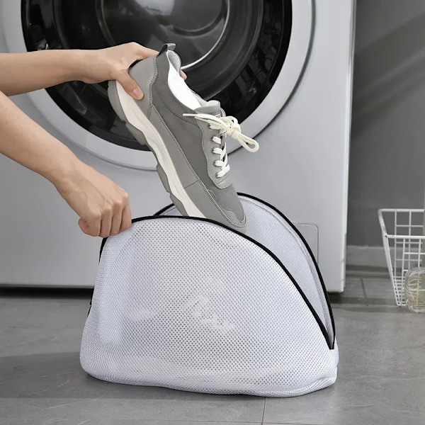 Nettvasketøyposer Sko Oppbevaringsorganisatorer Vaskemaskin Skopose Anti-deformasjon Reise Sko Oppbevaringspose Vaskeri Oppbevaring 33x22x23cm