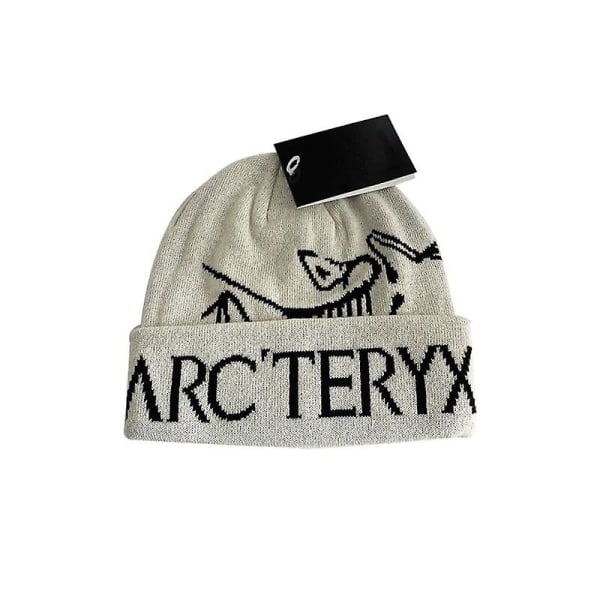 Arcteryx Outdoor Syksyn ja Talven Lämpimät Ski Kuulosuojaimet Wild Fashion Neulottu Pipo Beige