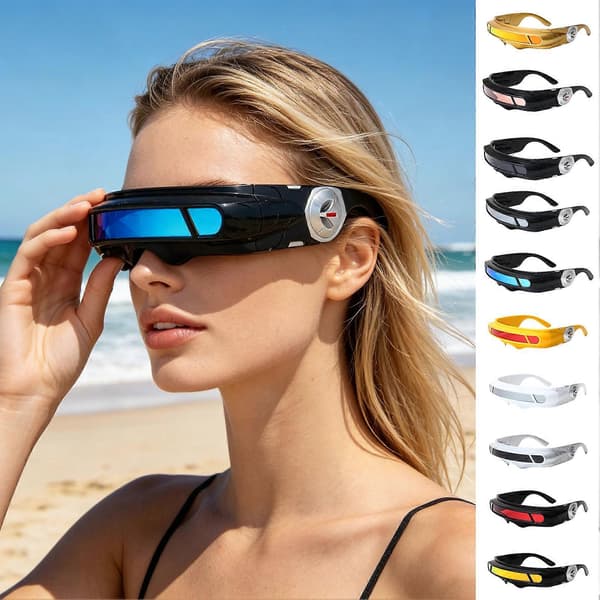 UV400 Punk Briller – Ergonomisk Pasform & Ridsefast – til Festivaler E