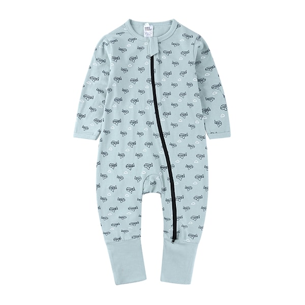 2023 Nyfödd Babypojke Romper Långärmad Tryckt Romper Spädbarn Flicka Jumpsuit Pyjamas Bodysuit 1 2-3T