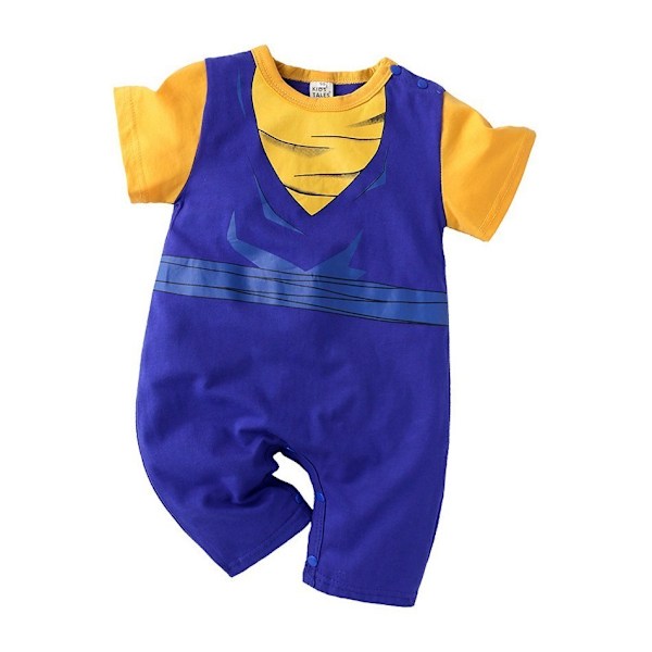 Anime Vegeta Akatsuki Baby Jumpsuit Andningsbar Nyfödd Kläder Klätterkläder Spädbarn Cosplay Sommar ED0501 size 66