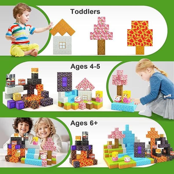 150 st Magnetiska Byggklossar - Leksakspresent för Barn (1 set)
