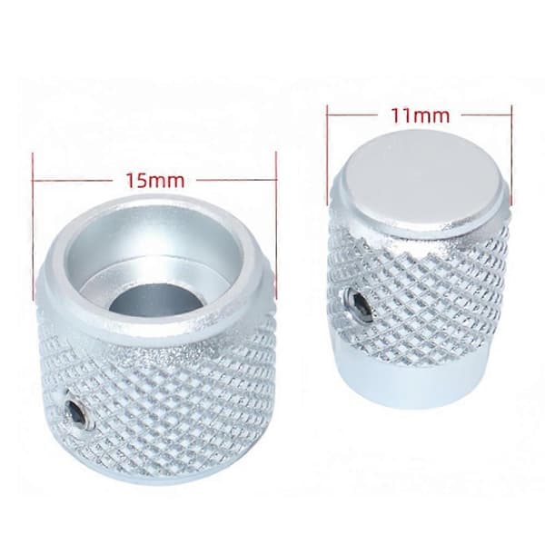 EC11EBB24C03 Dobbelakselkoder med knappebryter 30-posisjons håndtak 25 mm aluminiumslegeringshetter