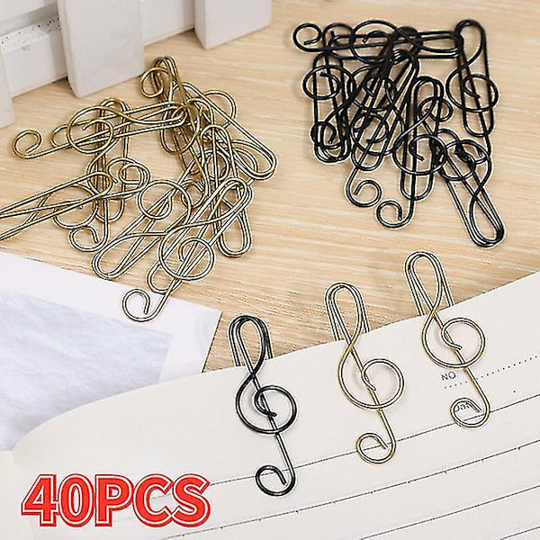 Music Book Music School Supplies | Metal Paper Clips Music Notes - Decorative Metal -