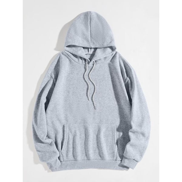 Dame Oversized Sweatshirt med Minimalistisk Design - Løstsiddende Trøje med Hætte Apricot 3XL