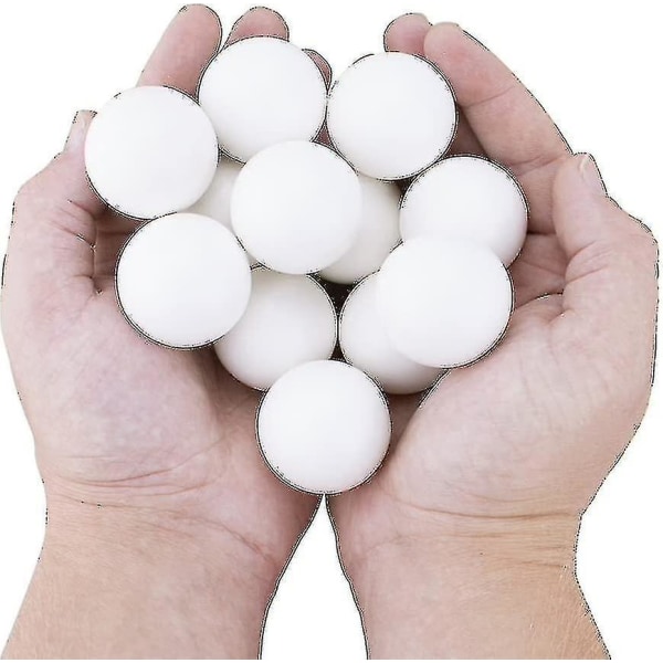12 pakke glatte hvide bordfodbolde til standard bordfodboldborde Klassiske bordfodboldspil