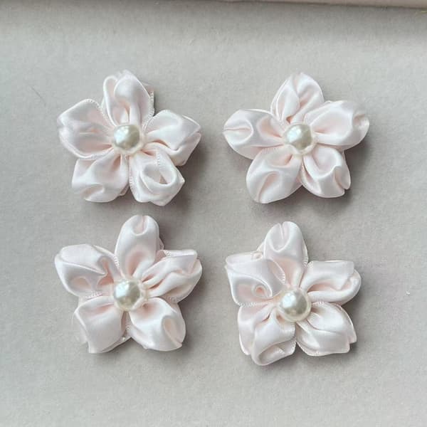 Sød kirsebærblomst perle hårnål sideklips tilbehør DIY tilbehør tasker, sko og sokker