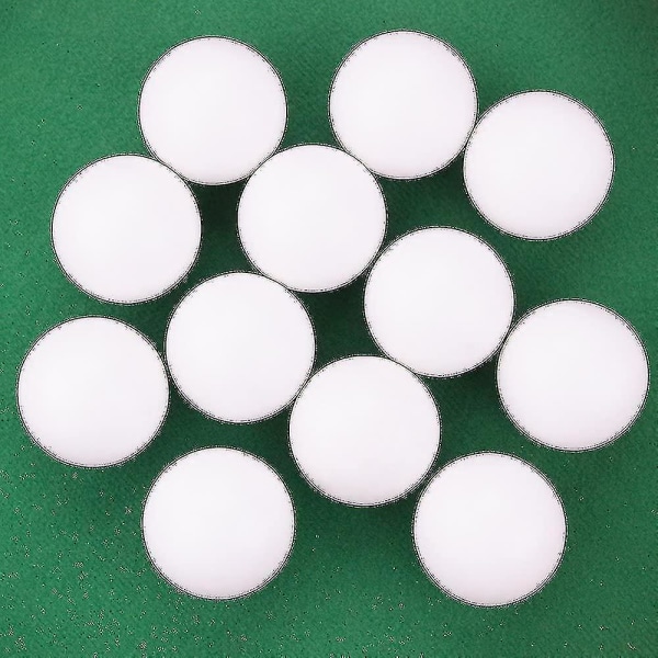 12 pakke med glatte hvite fotballer for standard fotballbord Klassiske fotballspillballer
