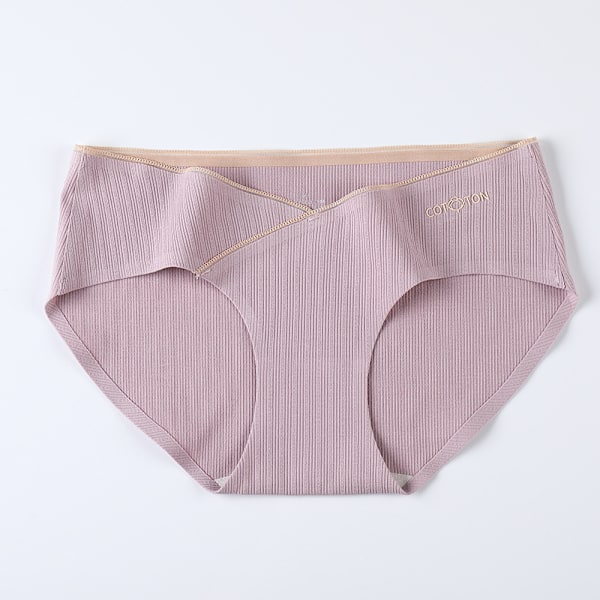 4 par sømløse bomuldsundertøjsbukser til gravide - åndbare graviditetsbukser, komfortable lave taljebukser color 1 4pcs XL