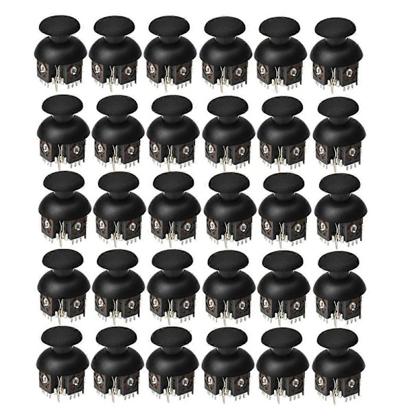 30 st 3D Joystick Potentiometer+Joystick-kåpa för PS2/ Spelkontroll 3D Analog Joystick B10K för