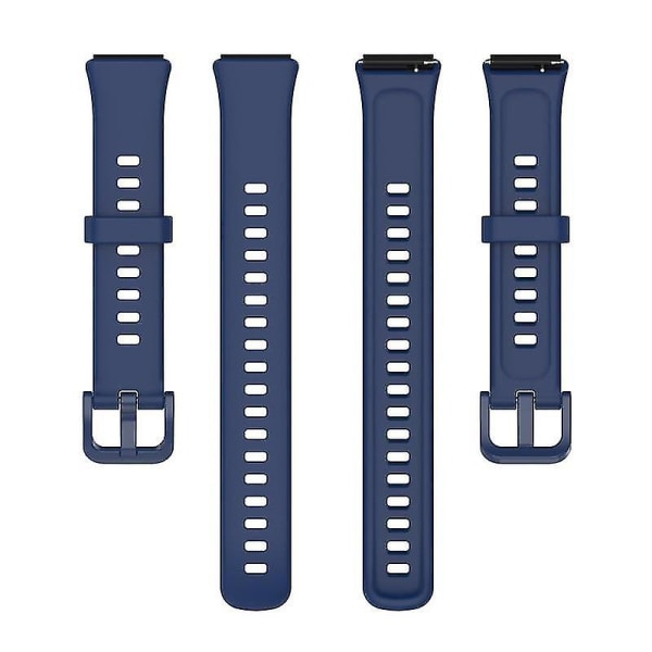 Silikonestrop til Huawei Band 7 erstatningsarmbåndsrem Håndledsrem Sporturrem navy blue