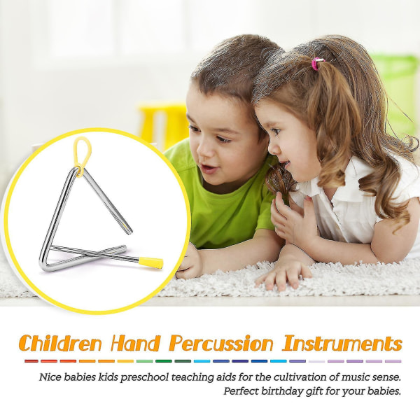 11st Barn Hand Slagverk Instrumentsats Bärbar Barn Musik Upplysning Musikinstrument Set Flerfärgad