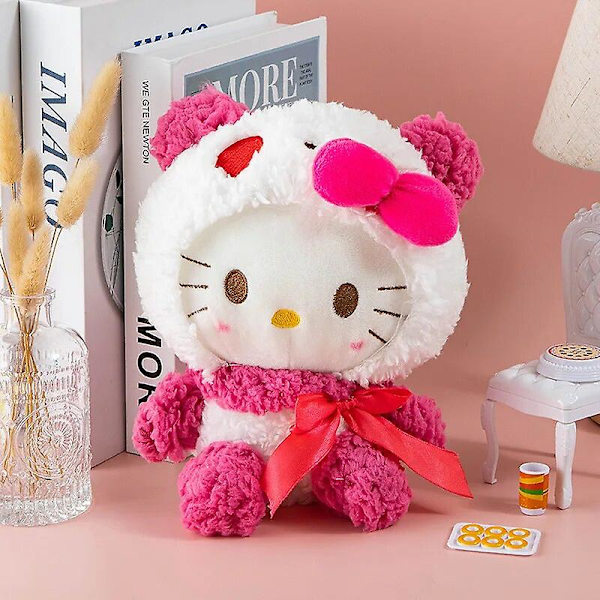 Ny 25cm Cartoon Kawaii Kanelbulle Hund Plyschleksak Plyschdocka Heminredning Barnfödelsedagspresen Hello Kitty 25CM