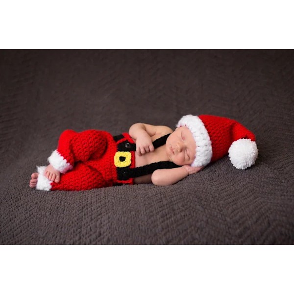Nyfödd fotografering outfit, babyfoto outfits, babyfoto romper, nyfödda klädaccessoarer, nyfödda accessoarer Red