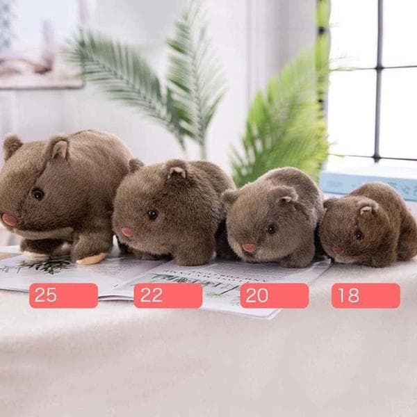Söt Hamster Plyschdocka (18 cm, Brun)