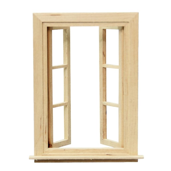 Retro Furniture Six Lattice Window Frame Kids Diy Craft Simulated Window Model Window Model Decoration