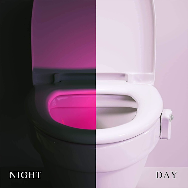 16 farver natlys - toilet natlys, automatisk bevægelsessensor lys til badeværelse toilet, glød skål natlys passer til ethvert toilet (multi-farve