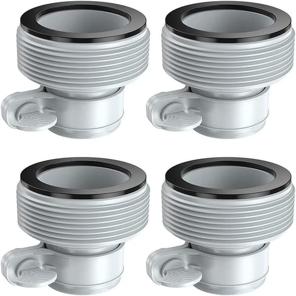 Poolslangadapter, 4-pack, pumpadapter 32 till 38 mm, slangadapter B, pooladapter för poolfiltreringssystem
