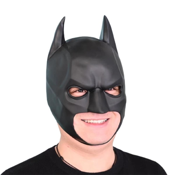 Batman Cosplay Mask Cosplay Kostume Tilbehør Halloween Carnival Party Herre hovedbeklædning rekvisitter