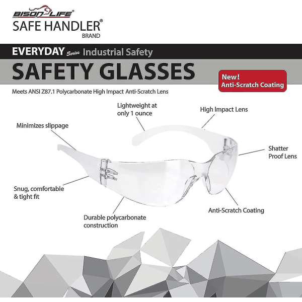 Beskyttende sikkerhedsbriller, rød/rød