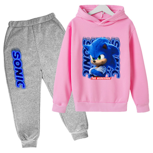 Sonic the Hedgehog Fleece Pullover Hoodie and Pants Outfit Set Toddler to Big Kid Sizes